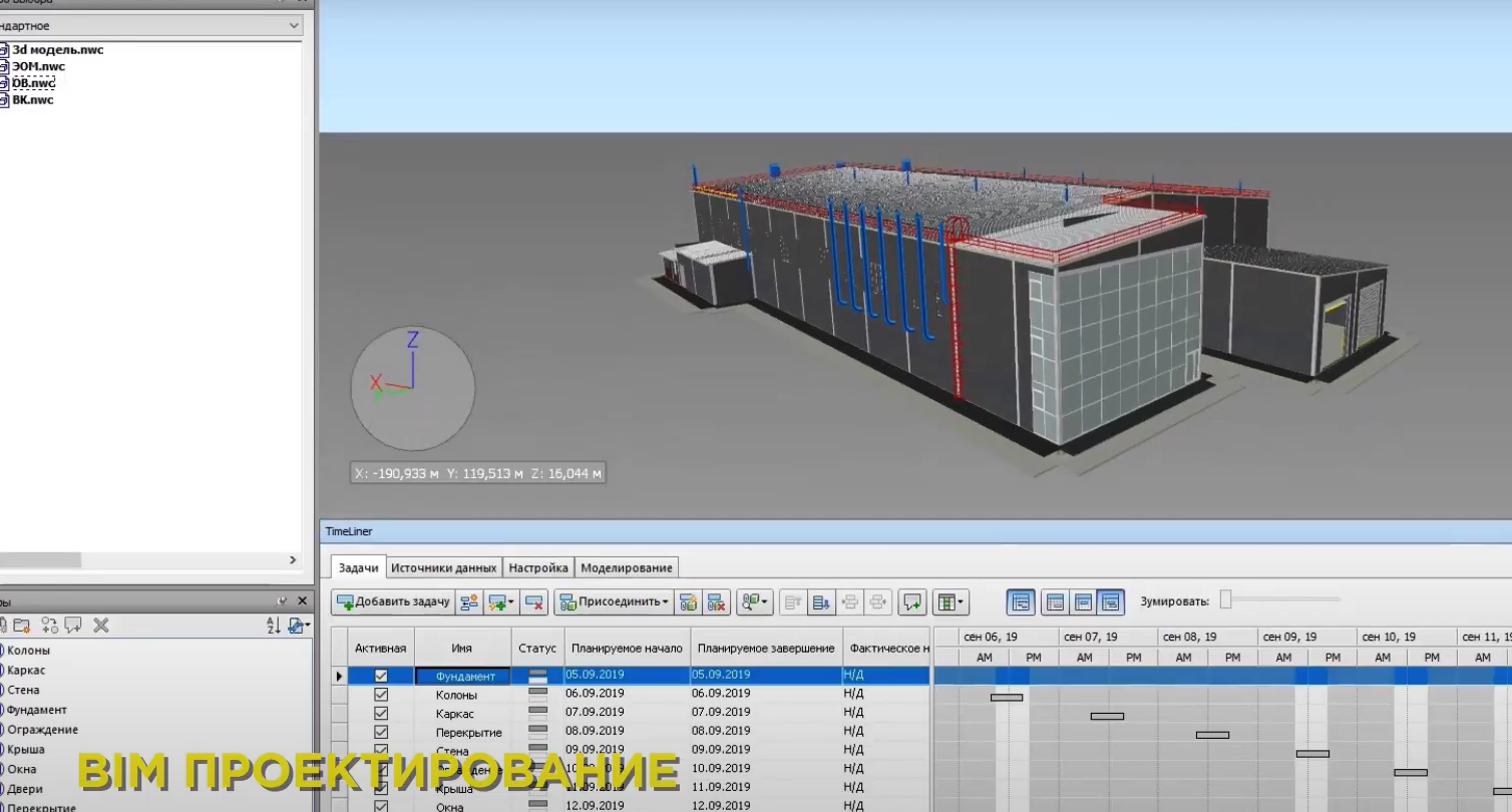 Использование 3D моделирования и BIM-технологий