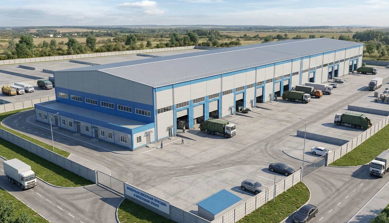 Проект и реконструкция мусоросортировочного завода мощностью 422 400 т/год