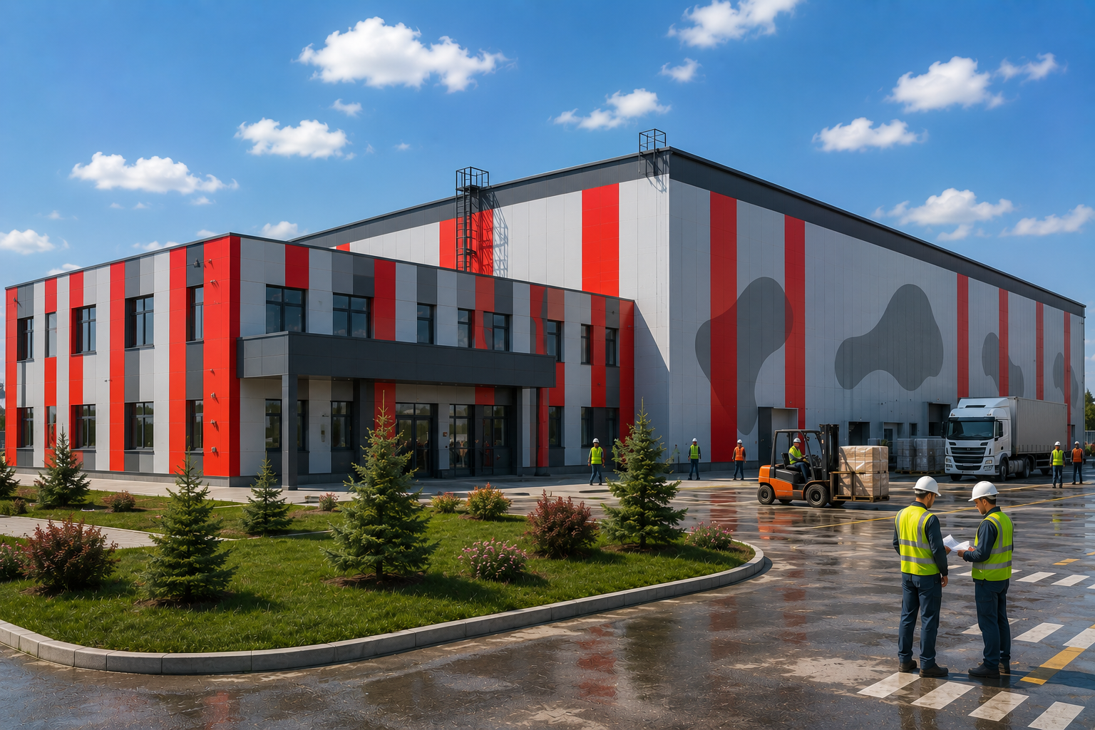Waste Processing Plant — A modern industrial complex