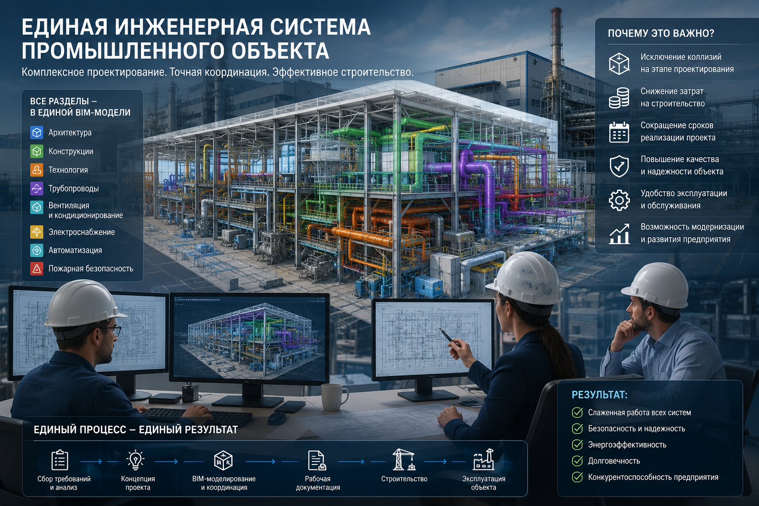 Почему промышленный объект должен проектироваться как единая инженерная система